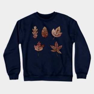 Brown Leaves Crewneck Sweatshirt